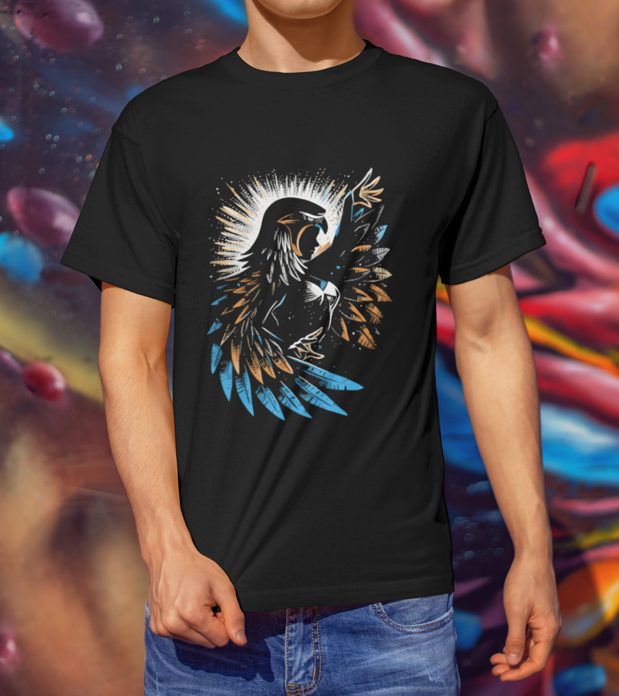 Sorceress Of Castle Grayskull The Falcon Sorceress Bold Colorful Bird T-Shirt
