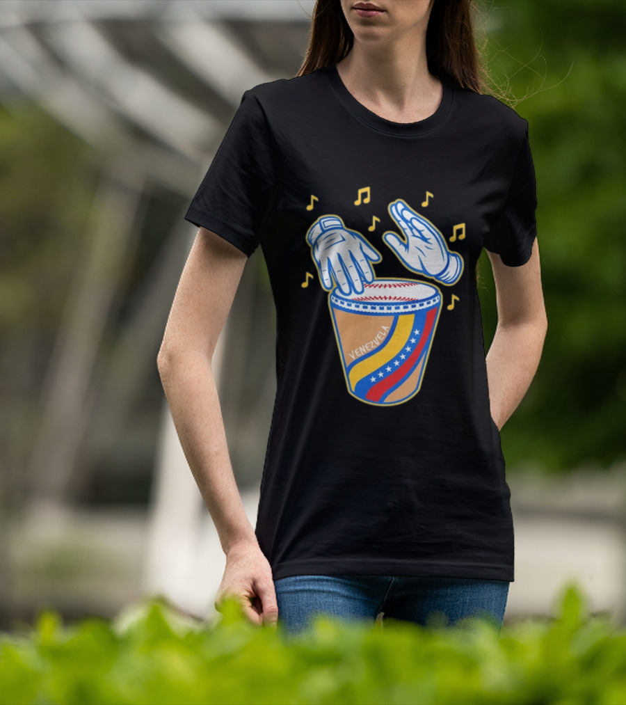 Tambor Béisbol Venezuela 2026 Musical Celebration Mexican Baseball Fusion T-Shirt