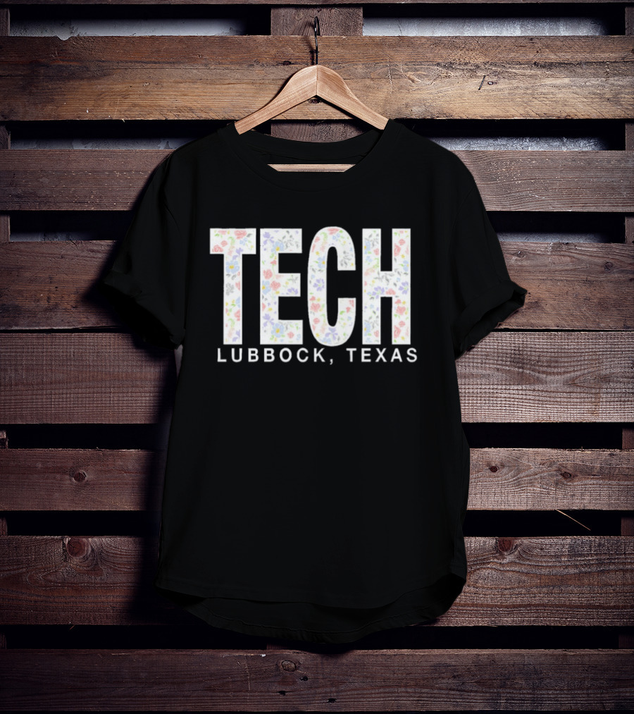 Texas Tech Lubbock Texas Floral Print T-Shirt