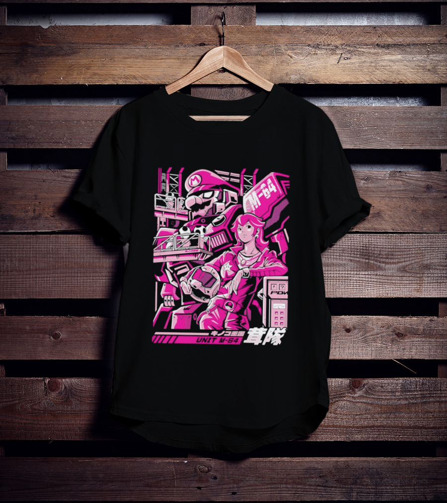 Unit M 64 Mario Mech M 64 Princess Peach T-Shirt