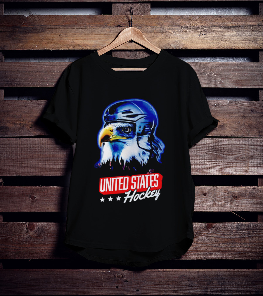 United States Hockey Eagle Helmet Stars T-Shirt