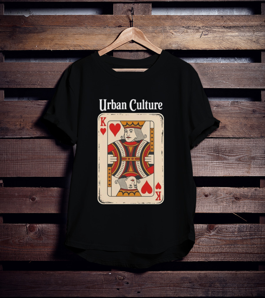 Urban Culture King Of Hearts Card T-Shirt