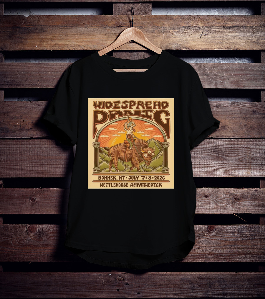 Widespread Panic KettleHouse Amphitheater Bonner MT July 7 8 2026 T-Shirt