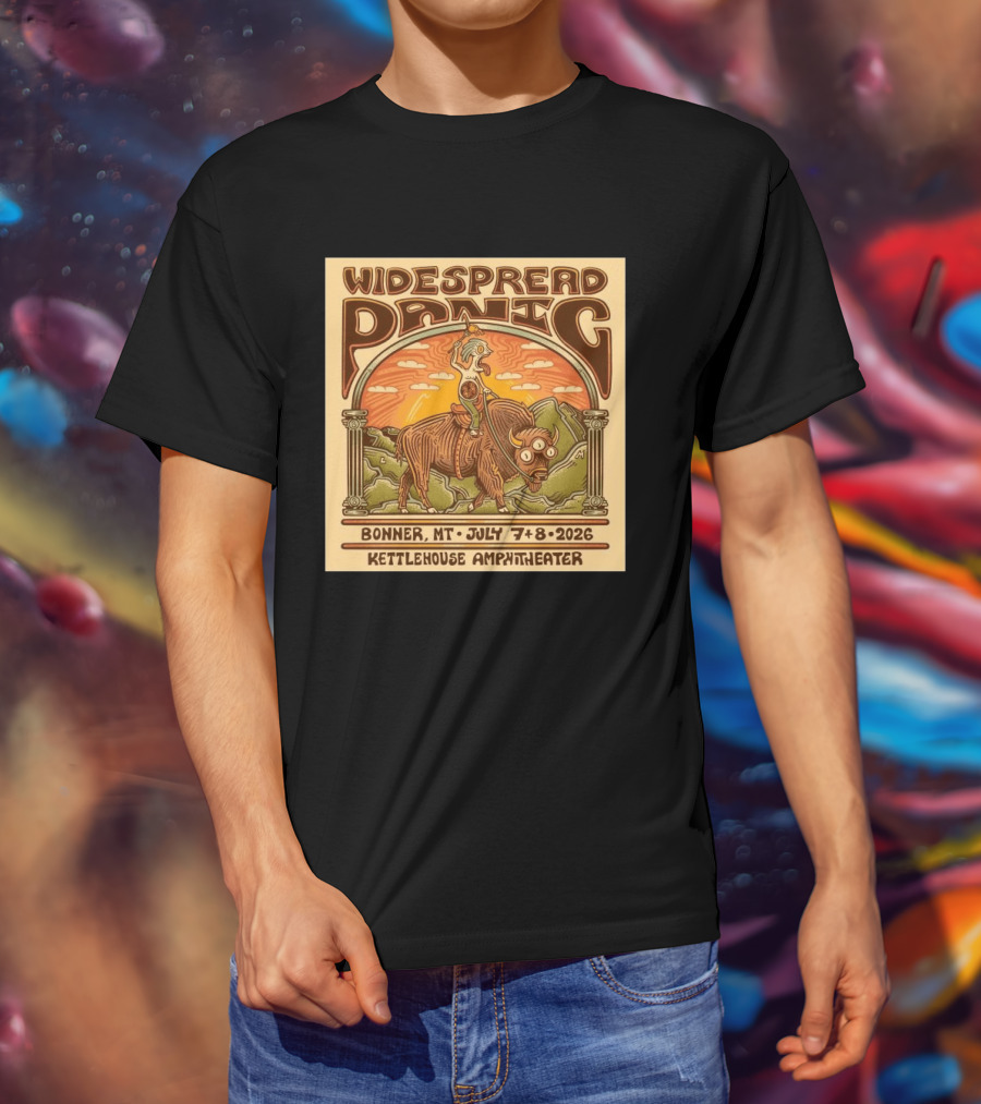 Widespread Panic KettleHouse Amphitheater Bonner MT July 7 8 2026 T-Shirt