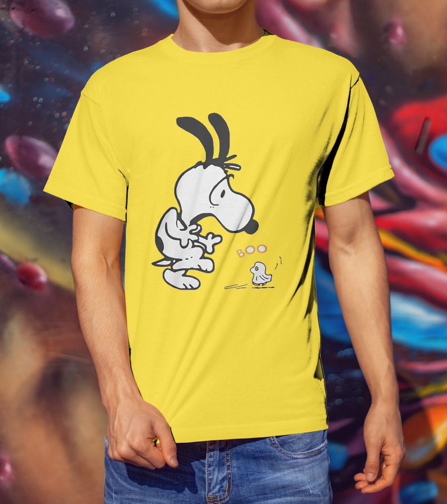 Just A Woman Who Loves Snoopy Boo Halloween T-Shirt