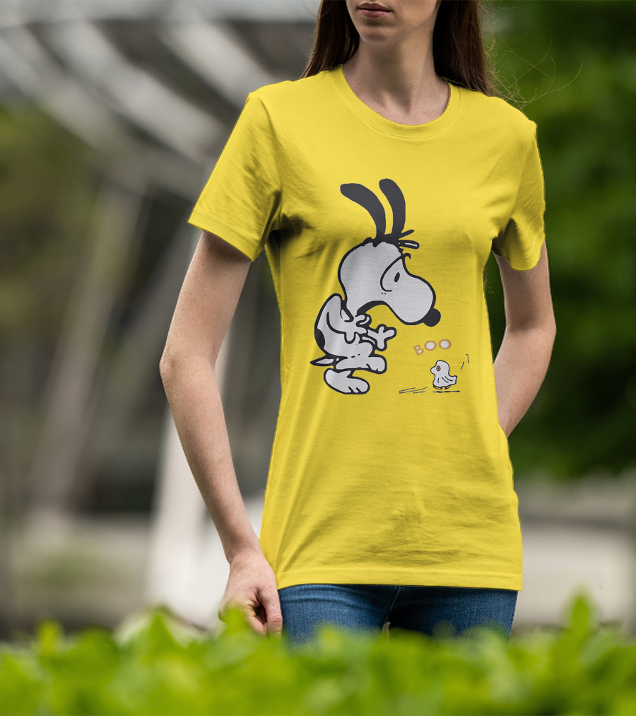 Just A Woman Who Loves Snoopy Boo Halloween T-Shirt