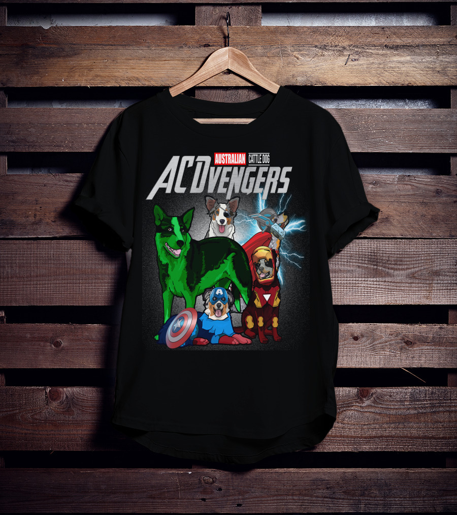 Australian Cattle Dog ACvengers Hero Pups T-Shirt