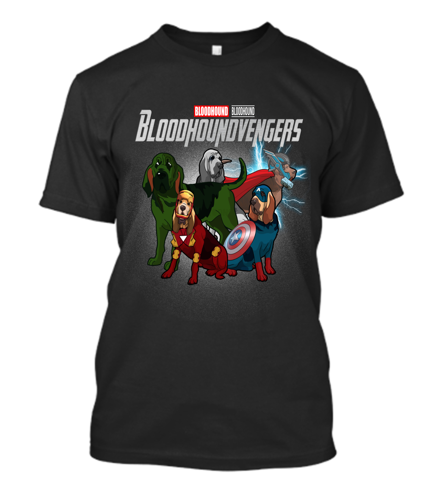 Bloodhound Bloodhoundvengers Superhero Dogs T-Shirt