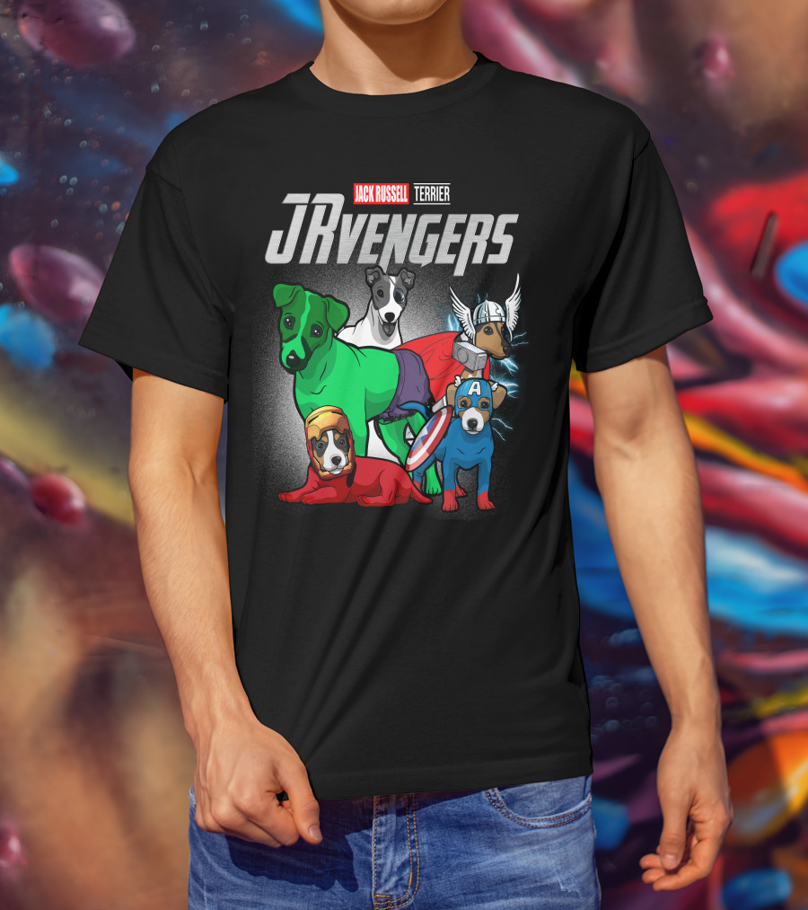 Jack Russell Terrier JRvengers Avengers Dog Costumes T-Shirt