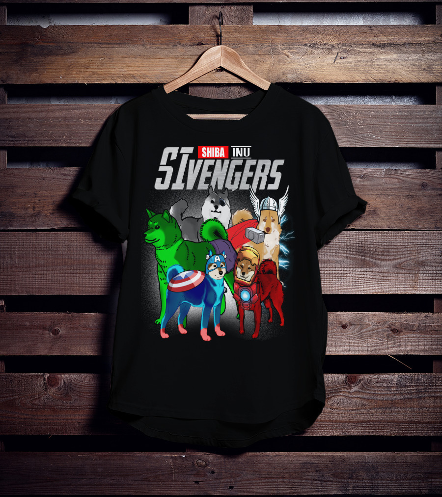 Shiba Inu SIvengers Dog Heroes Avengers T-Shirt