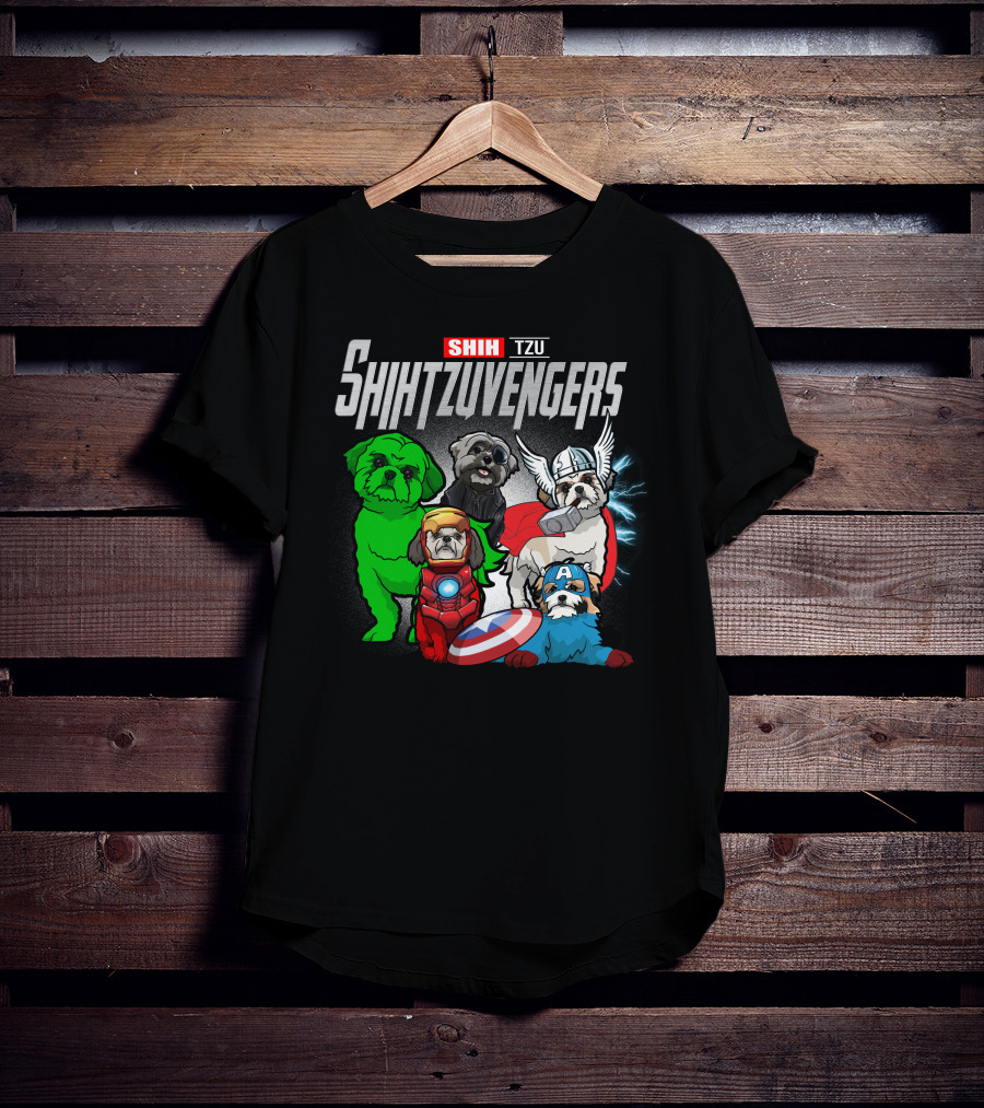 Shih Tzu Shihtzuvengers Marvel Dog T-Shirt