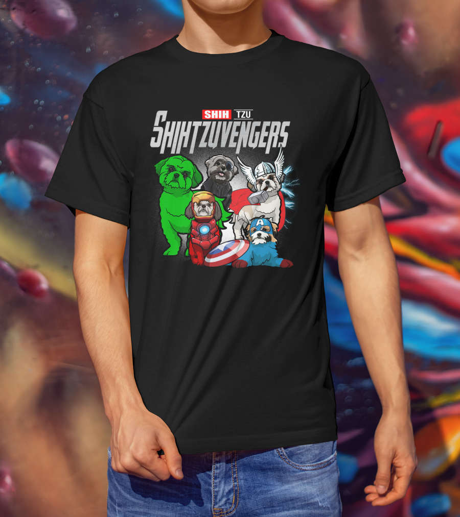 Shih Tzu Shihtzuvengers Marvel Dog T-Shirt