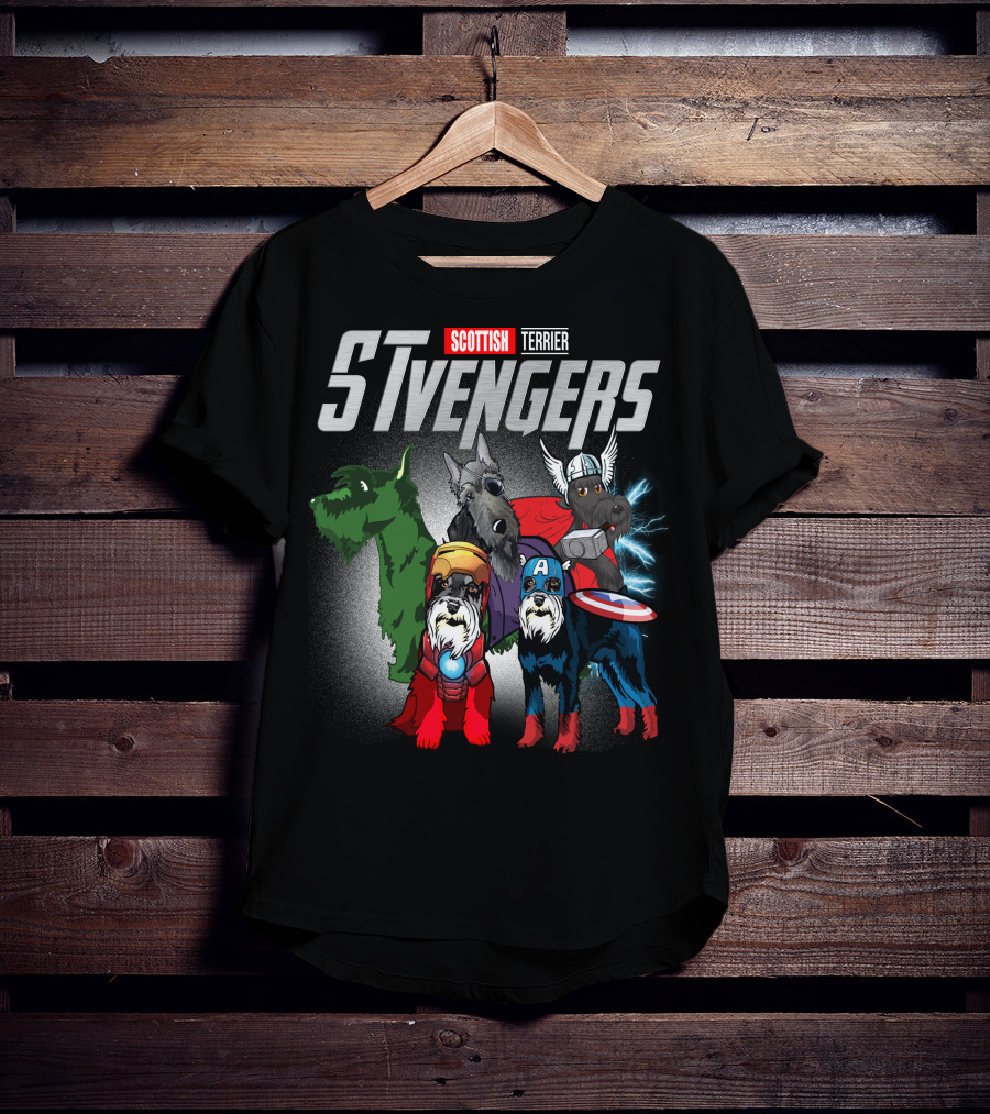 Scottish Terrier STvengers Assemble Heroes T-Shirt