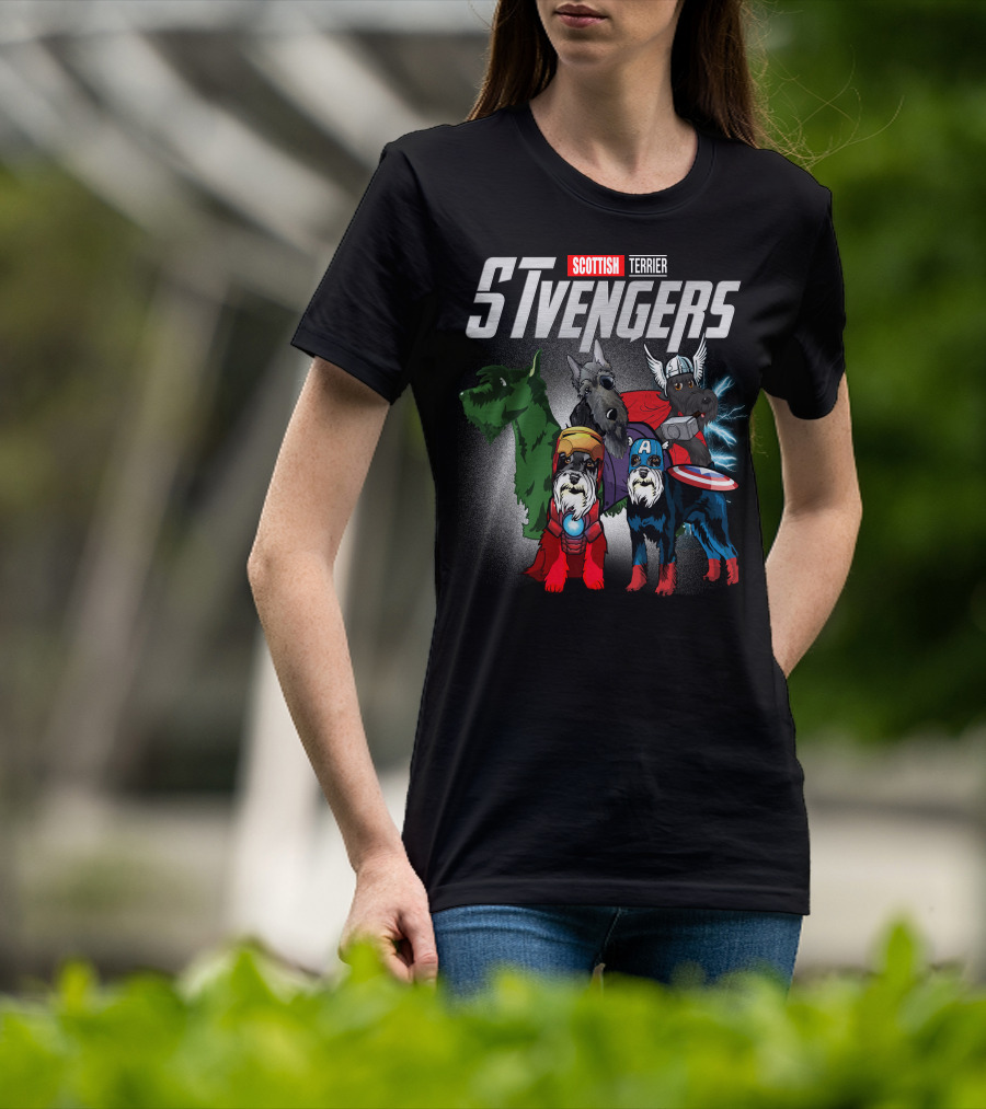 Scottish Terrier STvengers Assemble Heroes T-Shirt