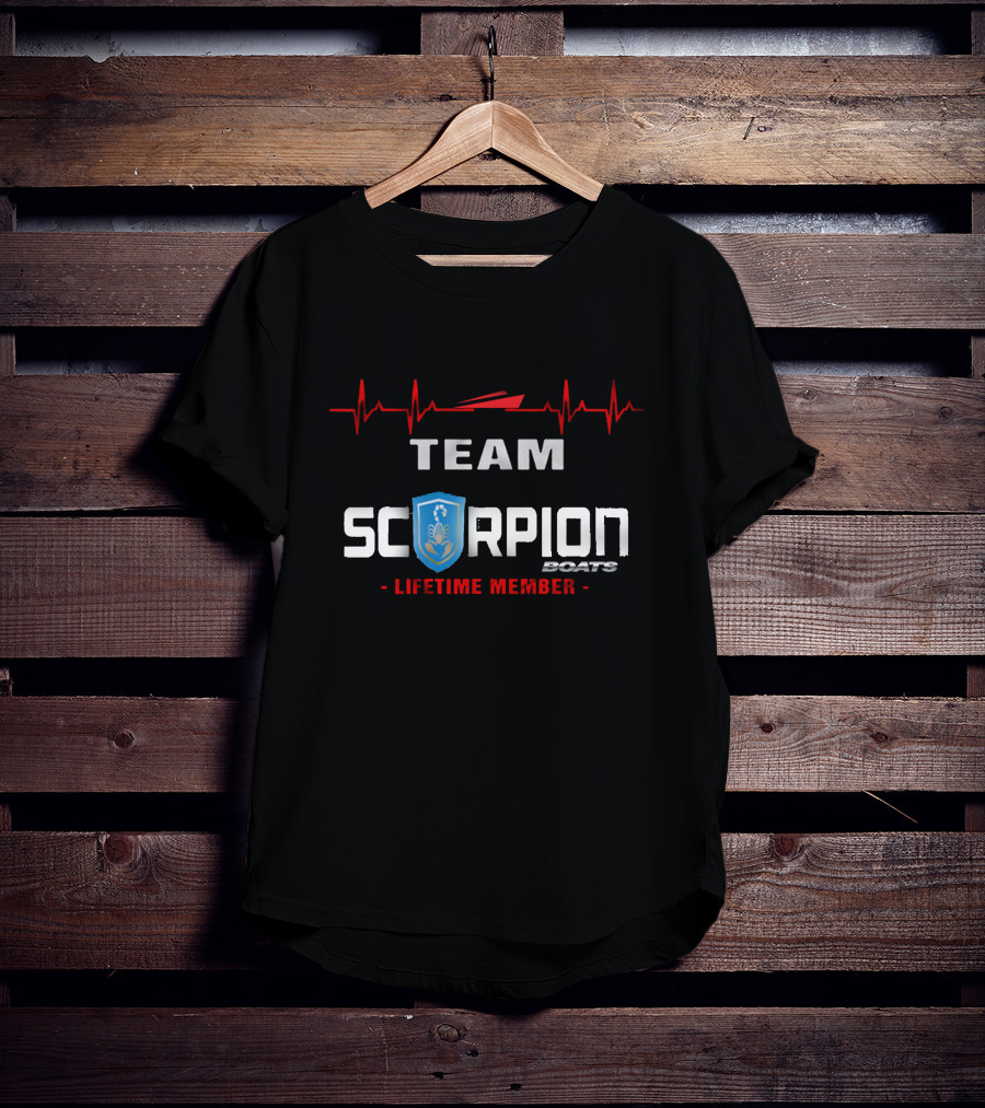 Team Scorpion Boats Lifetime Member T-Shirt