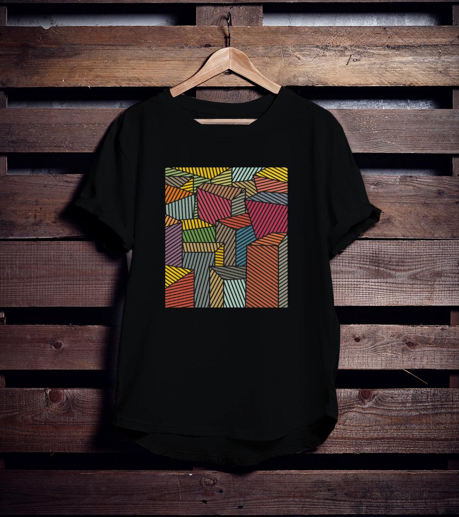 Architexture Remix 995751 Colorful Geometric Blocks T-Shirt