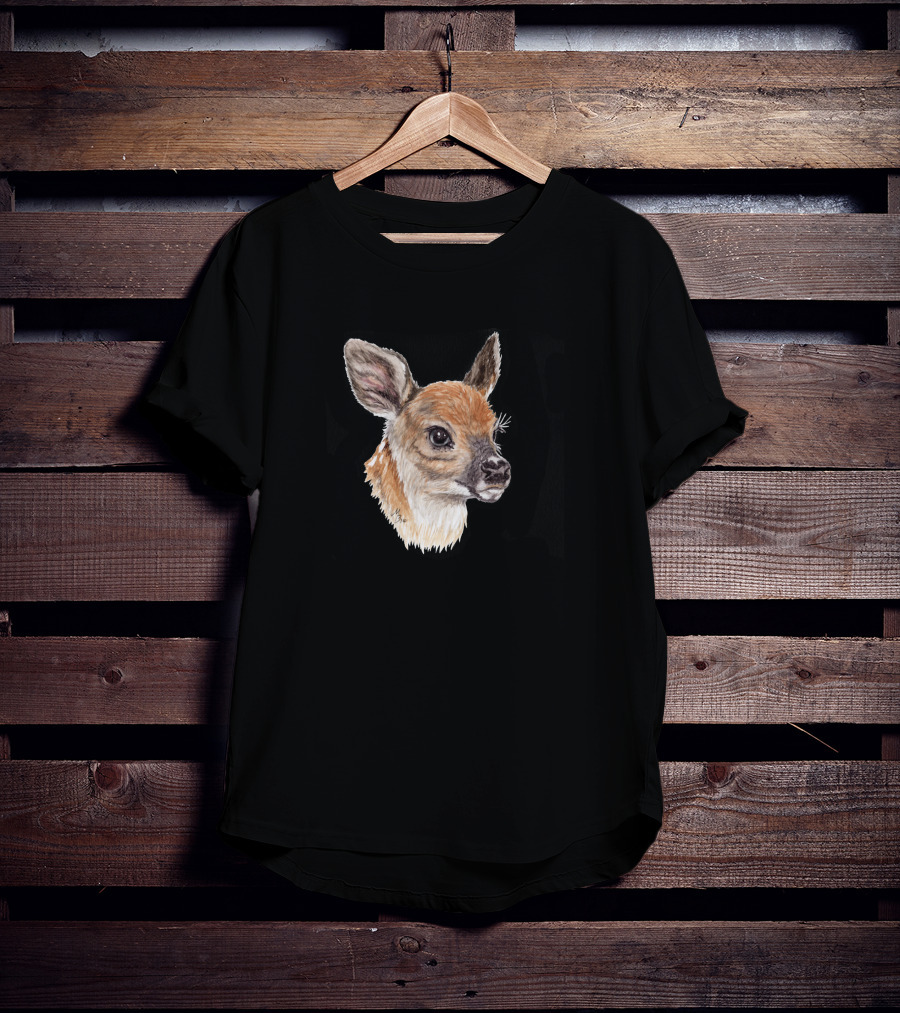 Baby Faces Fawn Wildlife Portrait 442255 T-Shirt
