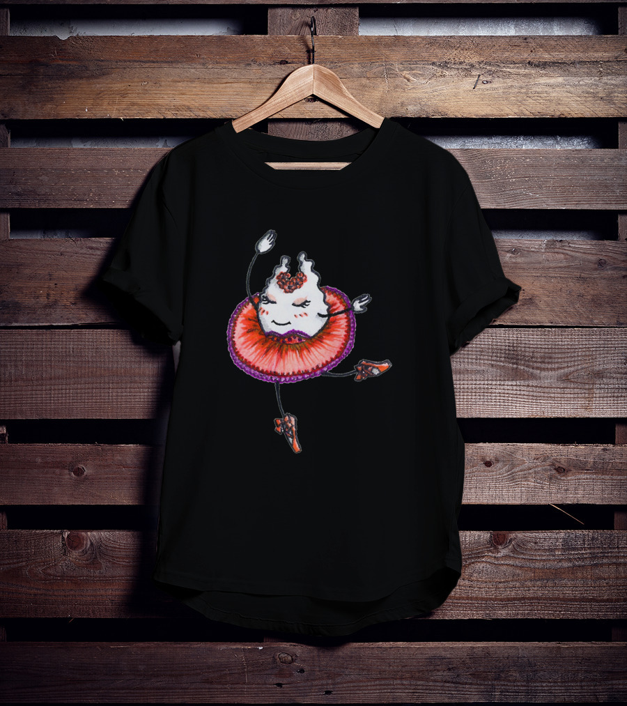 Ballerina Ghost In Red Tutu 1056645 T-Shirt