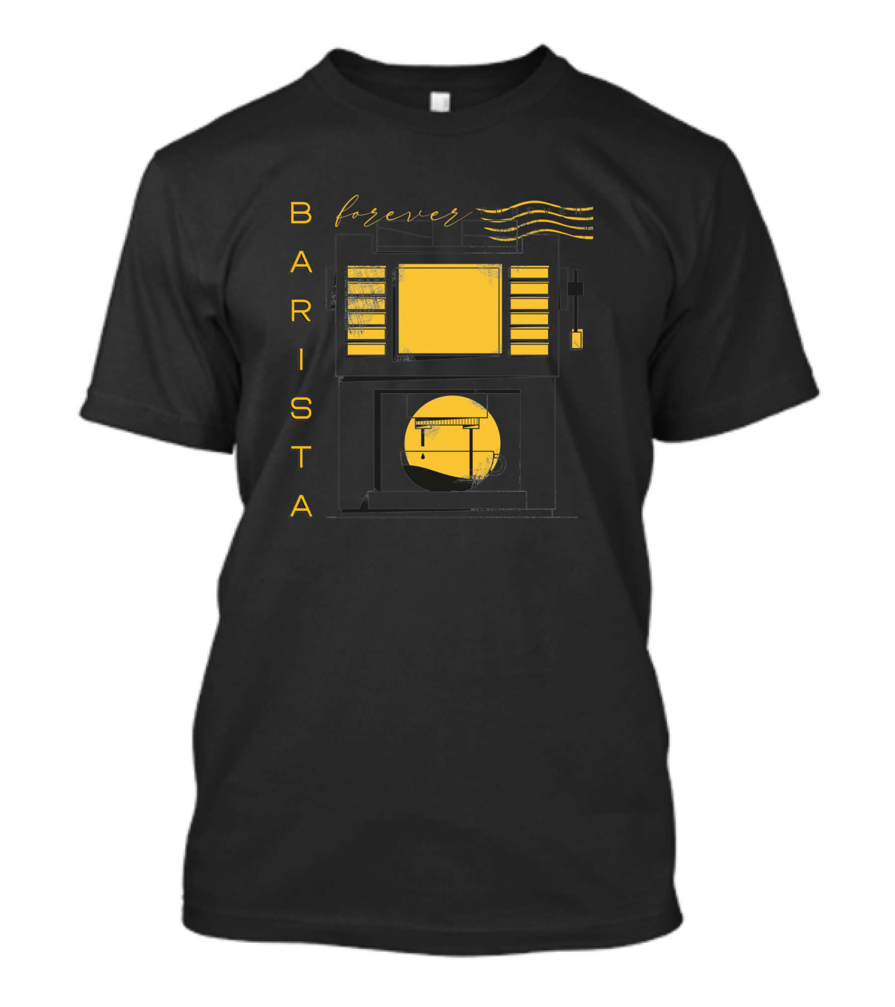 BARISTA Forever Retro Coffee Machine T-Shirt