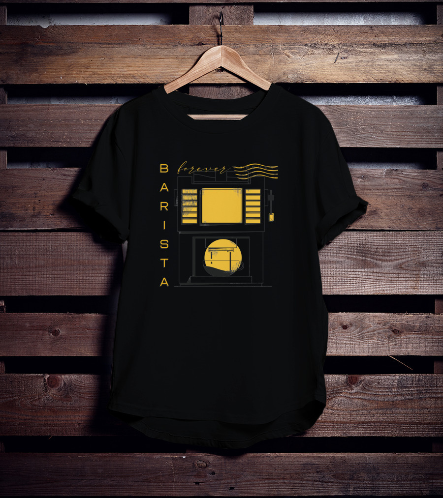 BARISTA Forever Retro Coffee Machine T-Shirt
