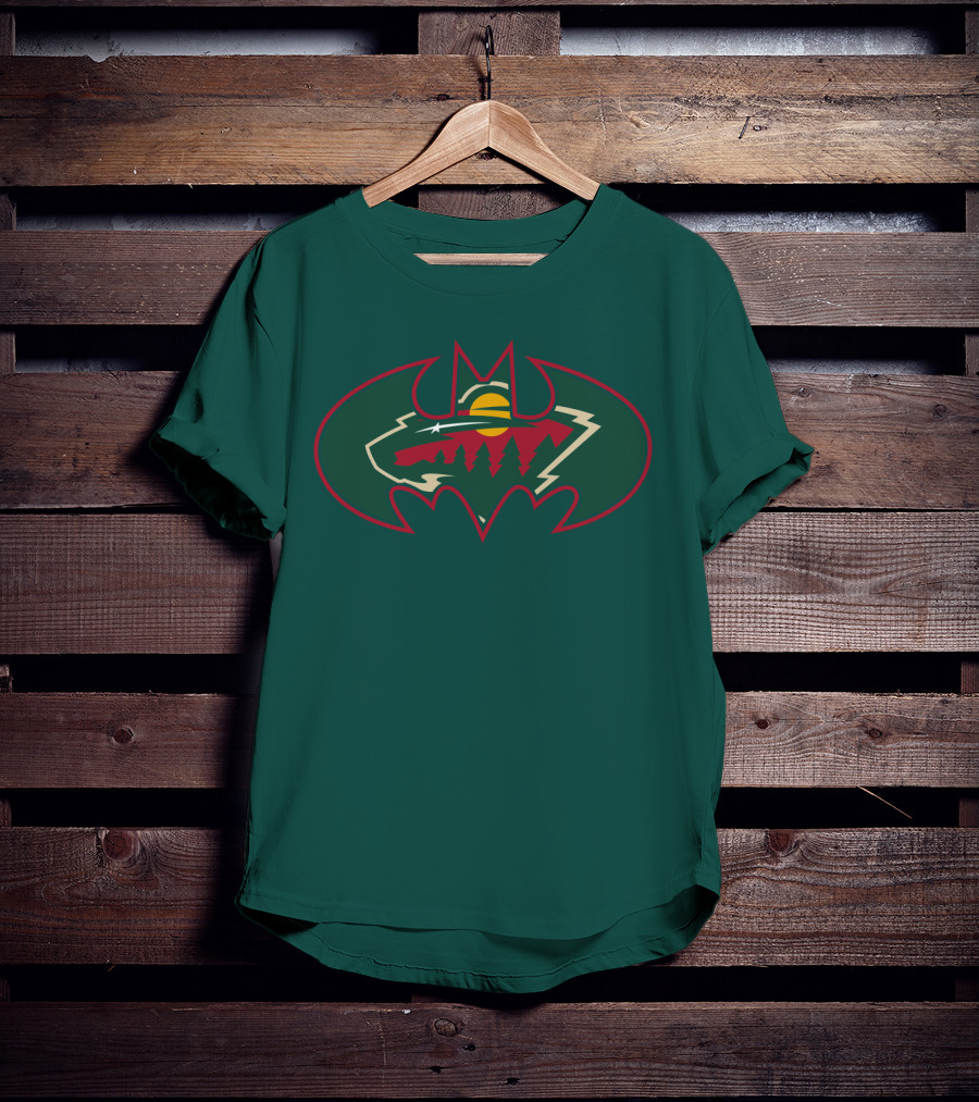 Minnesota Wild Batman Logo Mashup T-Shirt