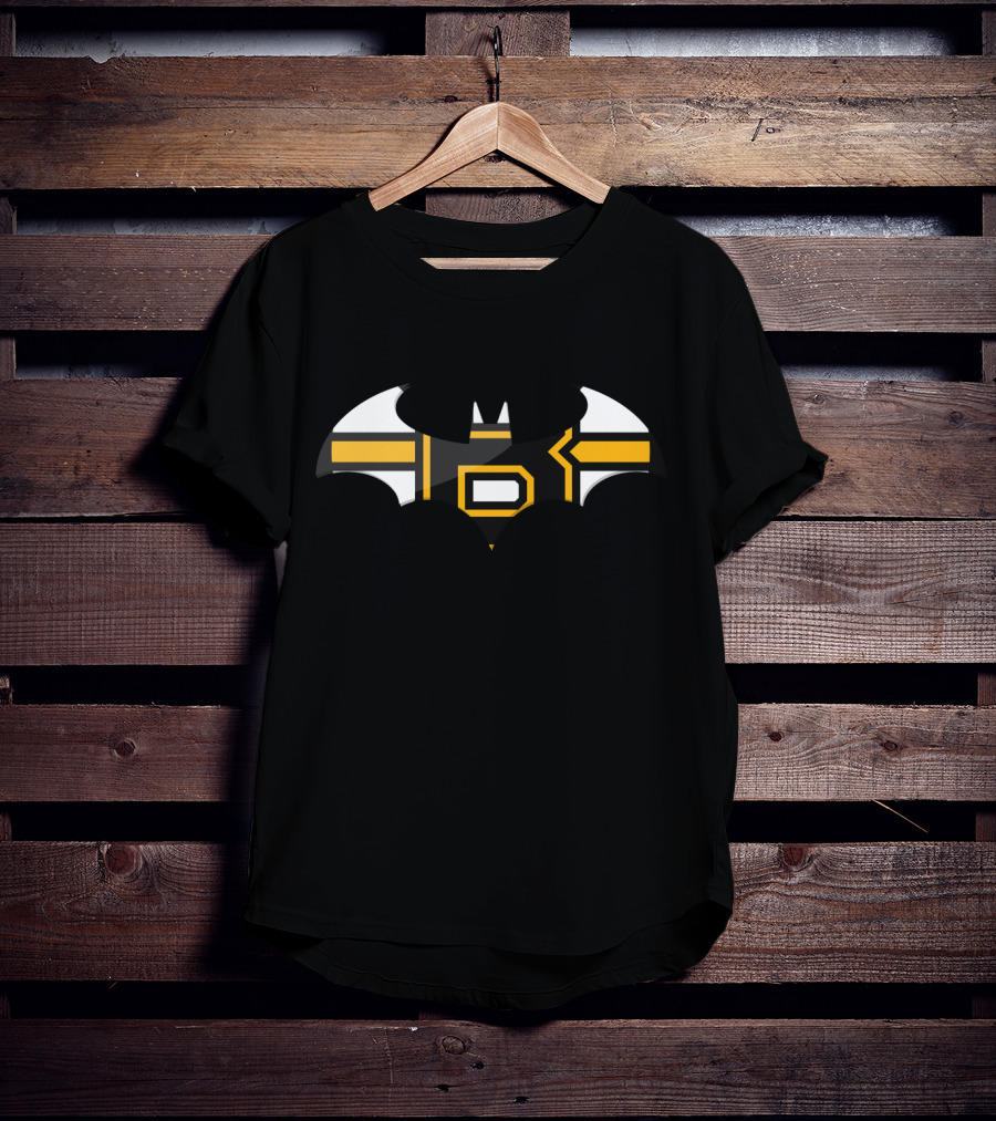 Boston Bruins Bat Symbol Crossover T-Shirt