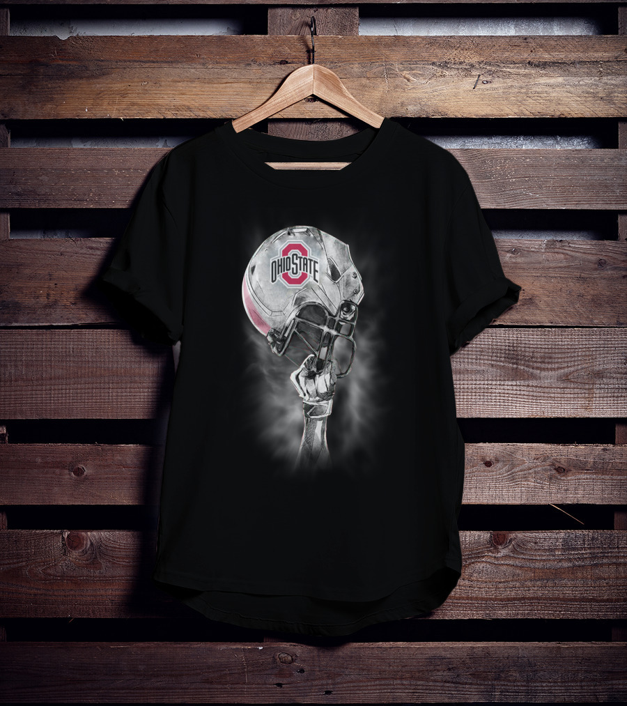 Ohio State Buckeyes Football Helmet And Arm T-Shirt