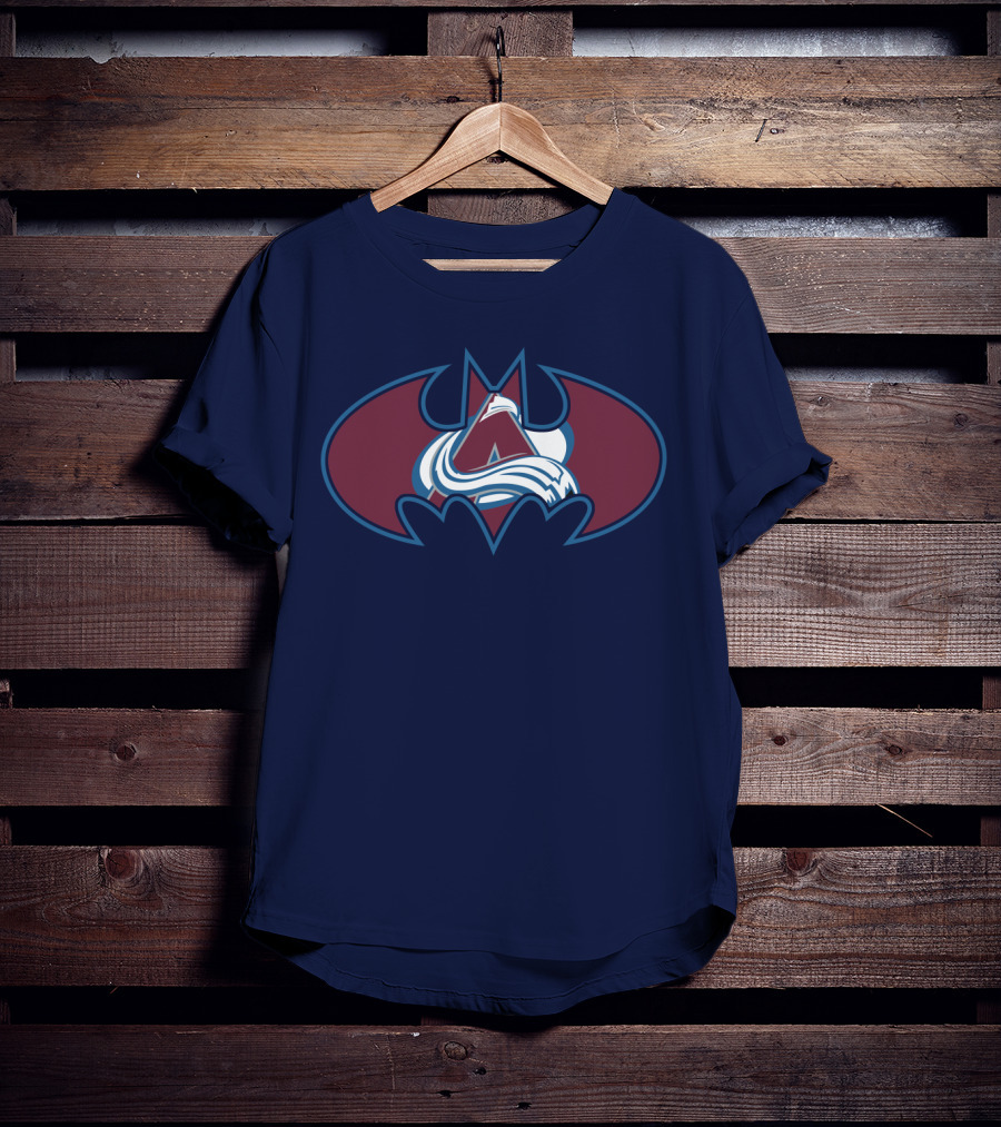 Colorado Avalanche Batman Logo Mashup T-Shirt