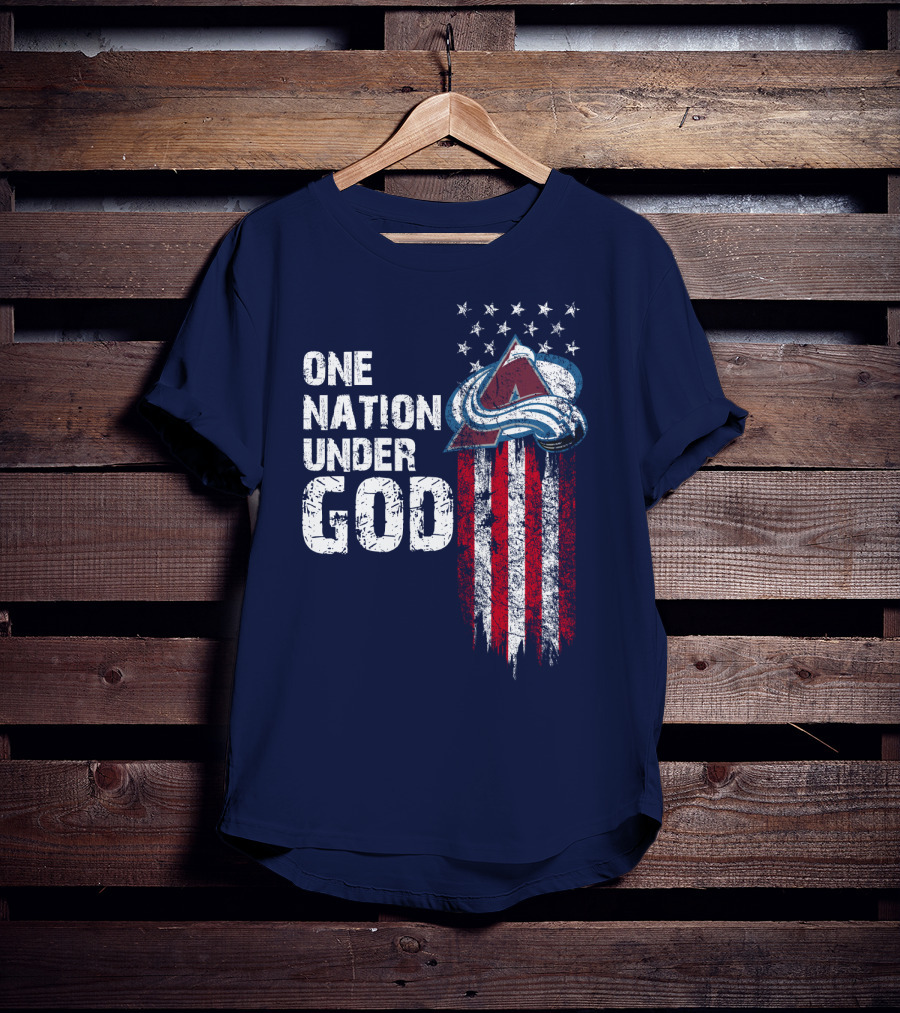 One Nation Under God Colorado Avalanche T-Shirt
