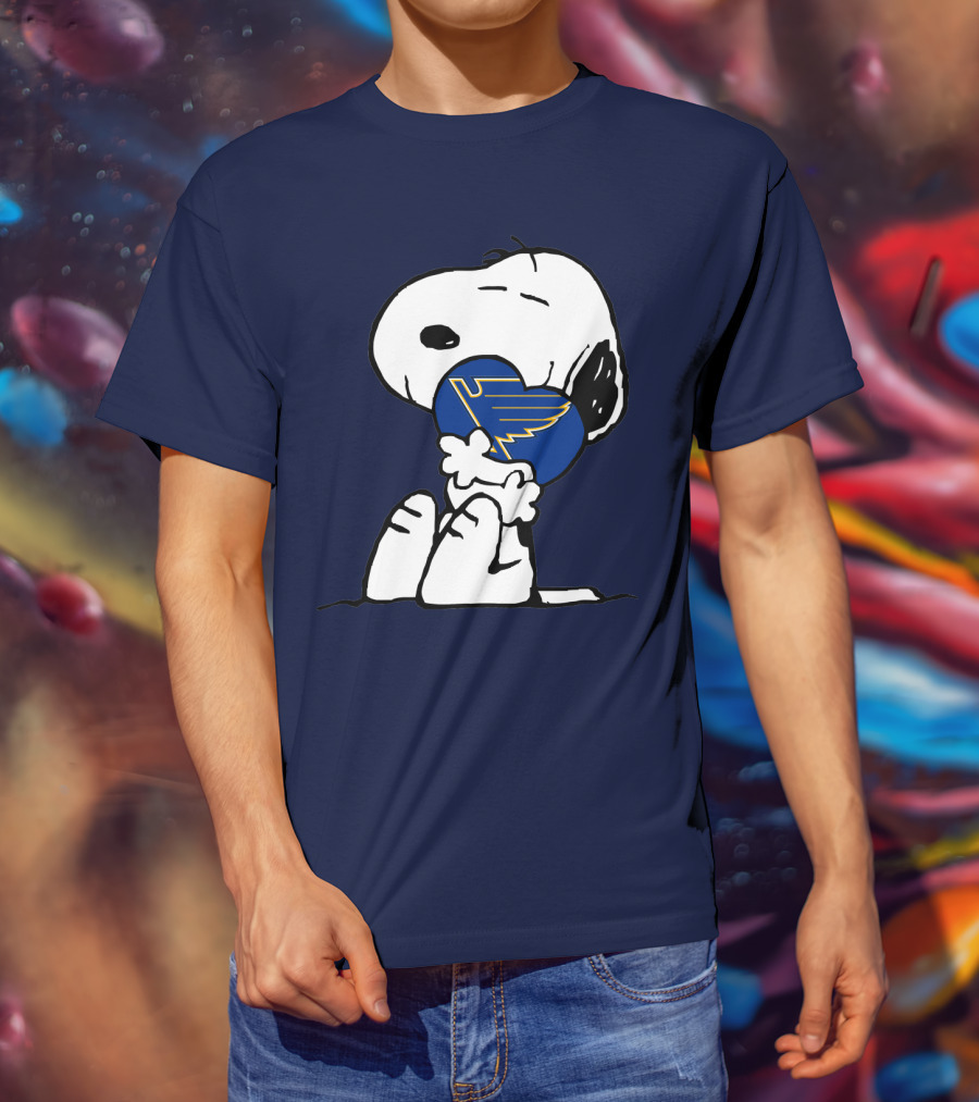 Snoopy Hugging St. Louis Blues T-Shirt