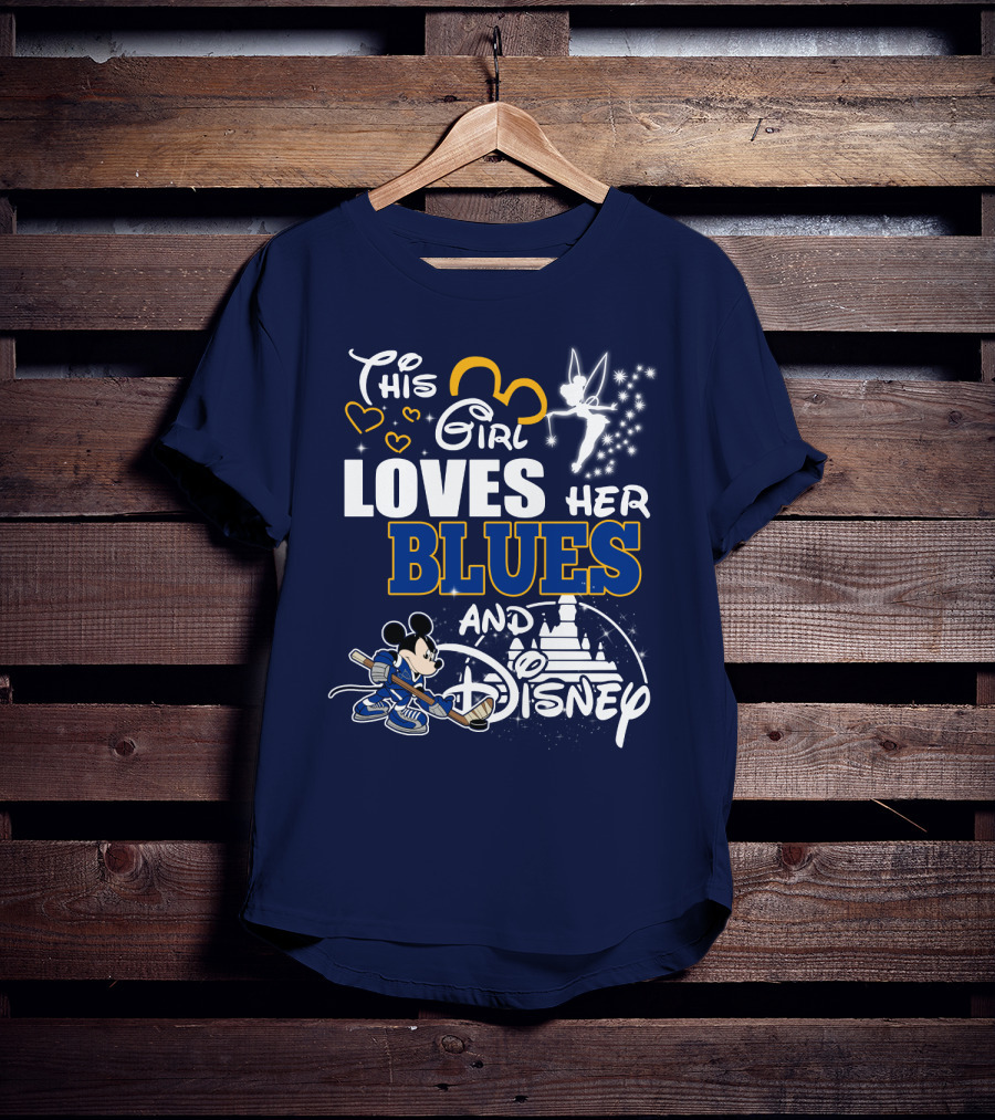 This Girl Loves Her Blues And Disney T-Shirt
