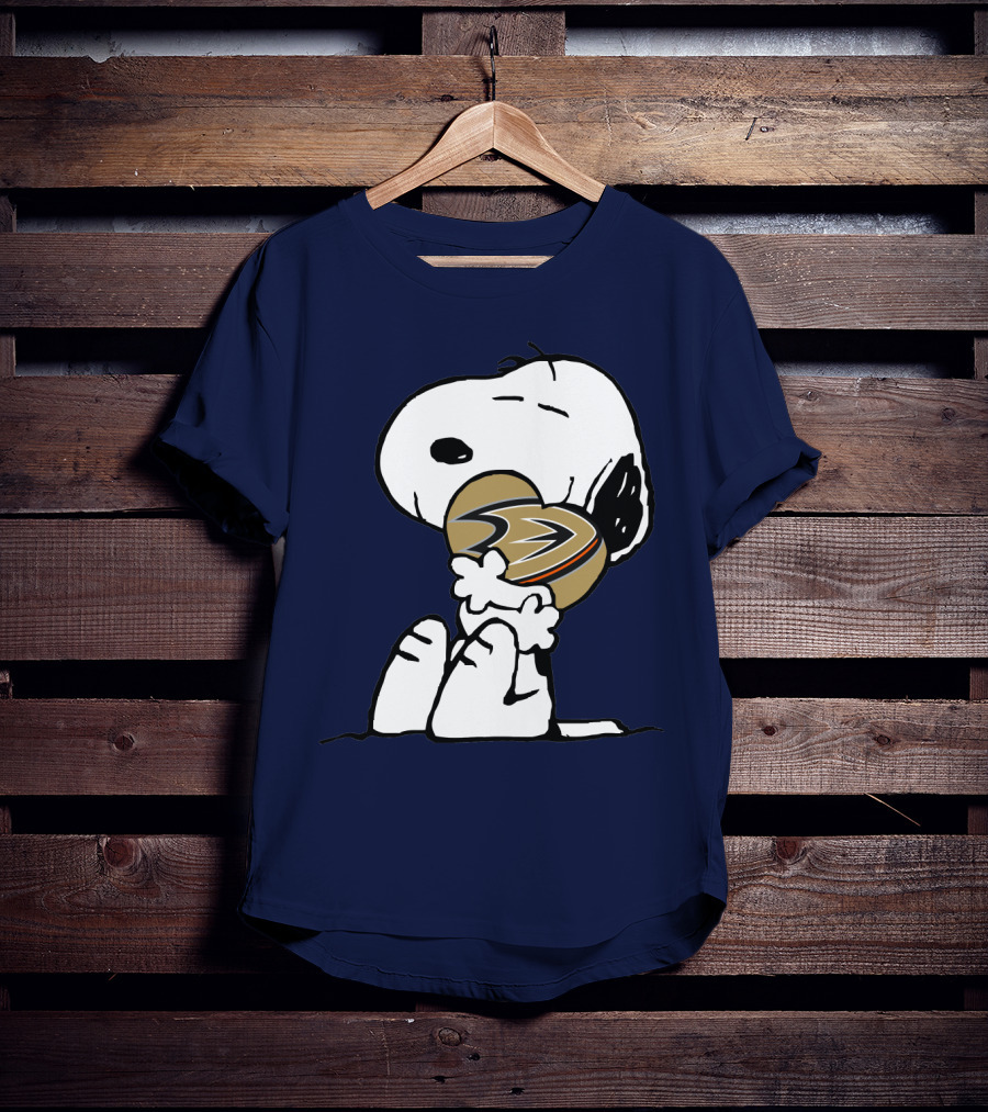 Anaheim Ducks Snoopy Hockey T-Shirt