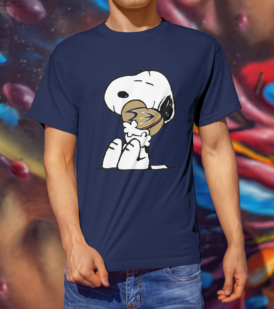 Anaheim Ducks Snoopy Hockey T-Shirt