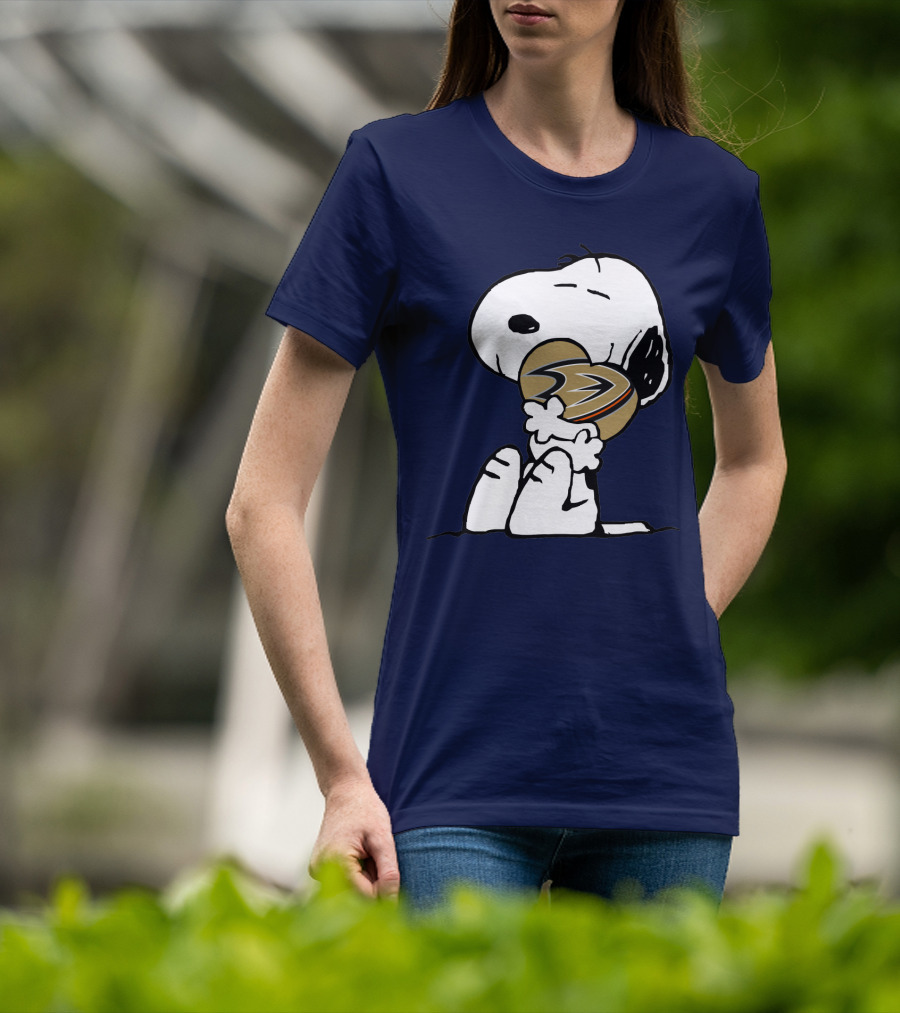 Anaheim Ducks Snoopy Hockey T-Shirt