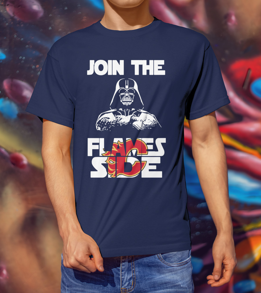 Join The Flames Side Calgary Flames T-Shirt