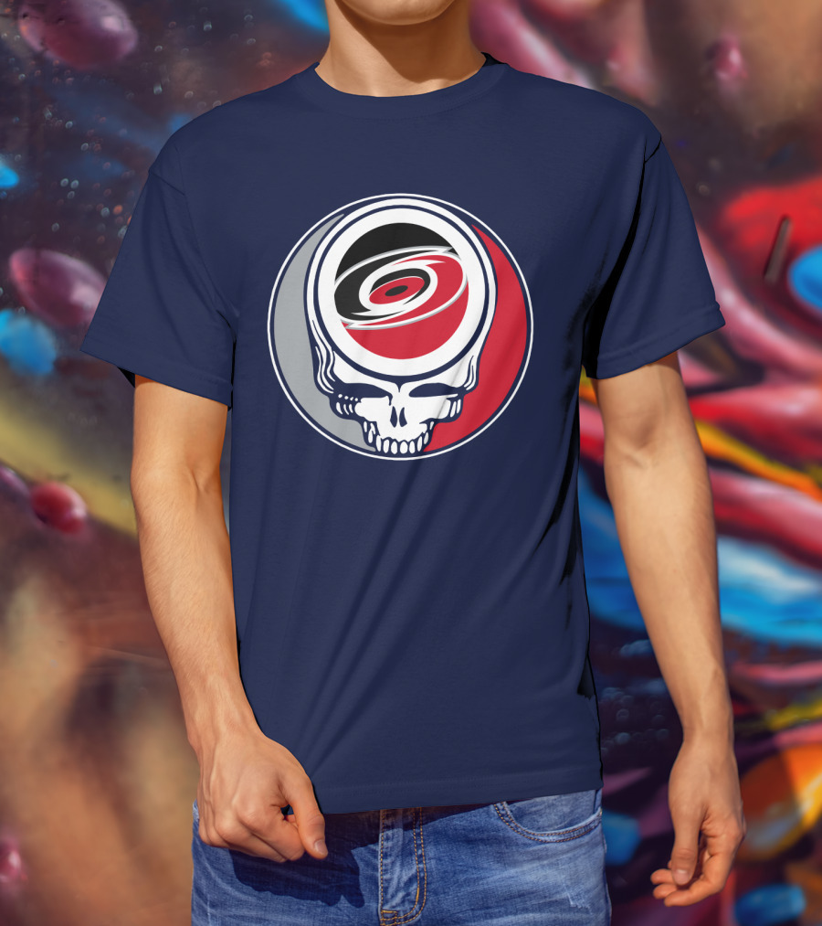 Carolina Hurricanes Grateful Dead Skull T-Shirt