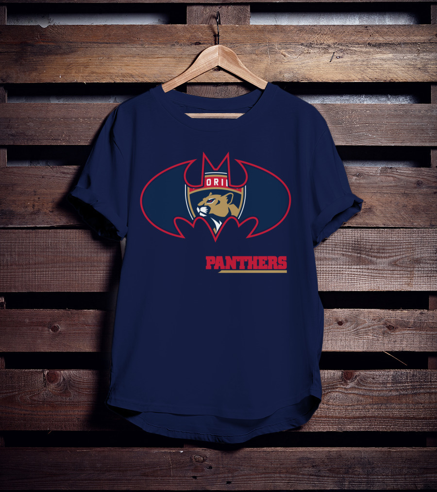 Florida Panthers Bat Symbol Badge T-Shirt