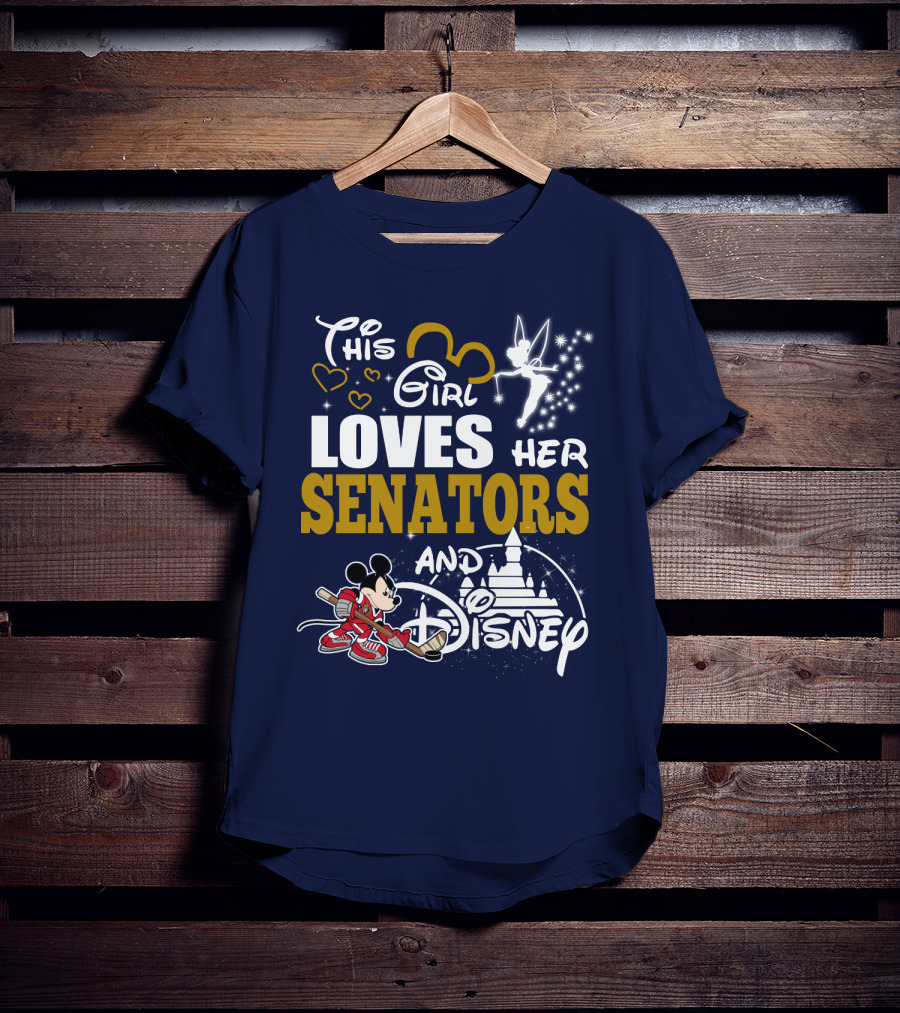 This Girl Loves Her Senators And Disney T-Shirt