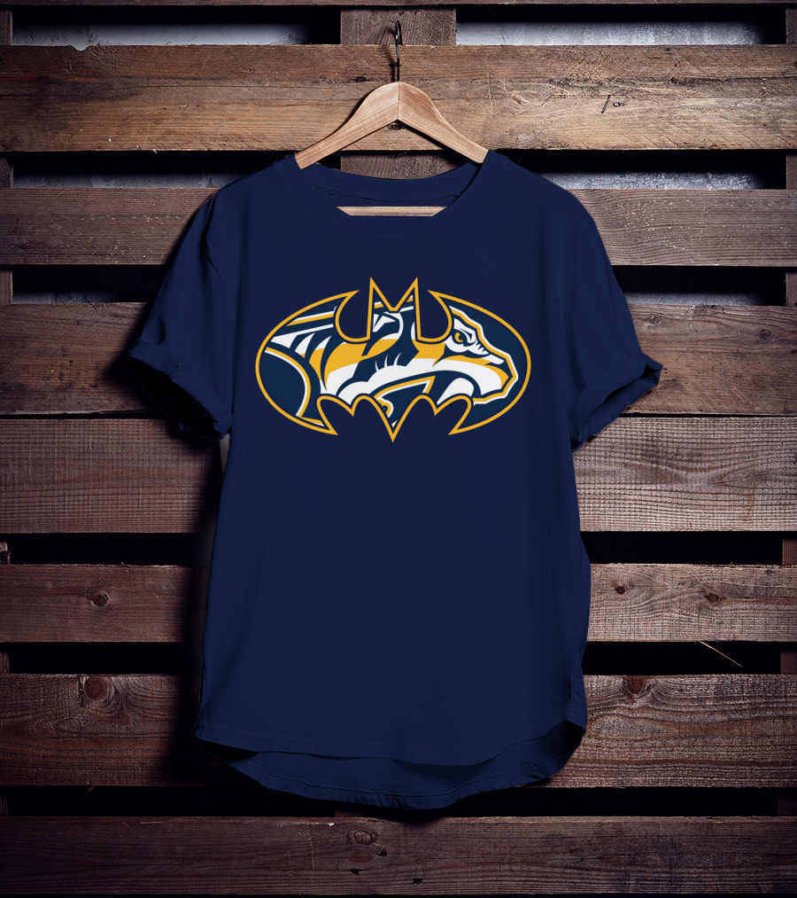 Nashville Predators Batman Logo Mashup T-Shirt