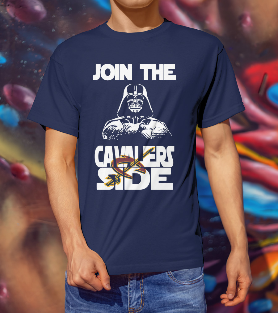Join The Cavaliers Side Cleveland Cavaliers Star Wars Darth Vader T-Shirt