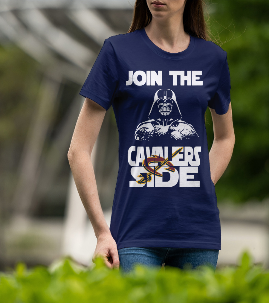 Join The Cavaliers Side Cleveland Cavaliers Star Wars Darth Vader T-Shirt
