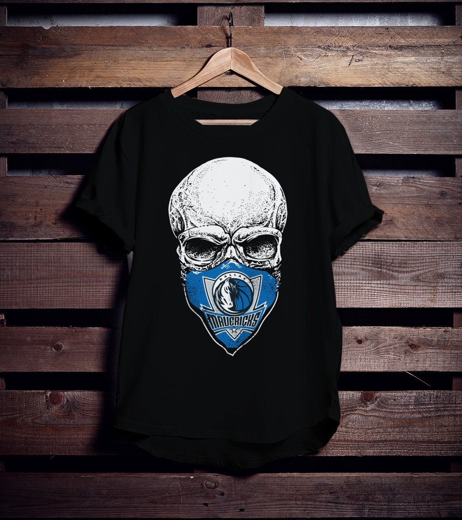 Dallas Mavericks Skull Mask T-Shirt