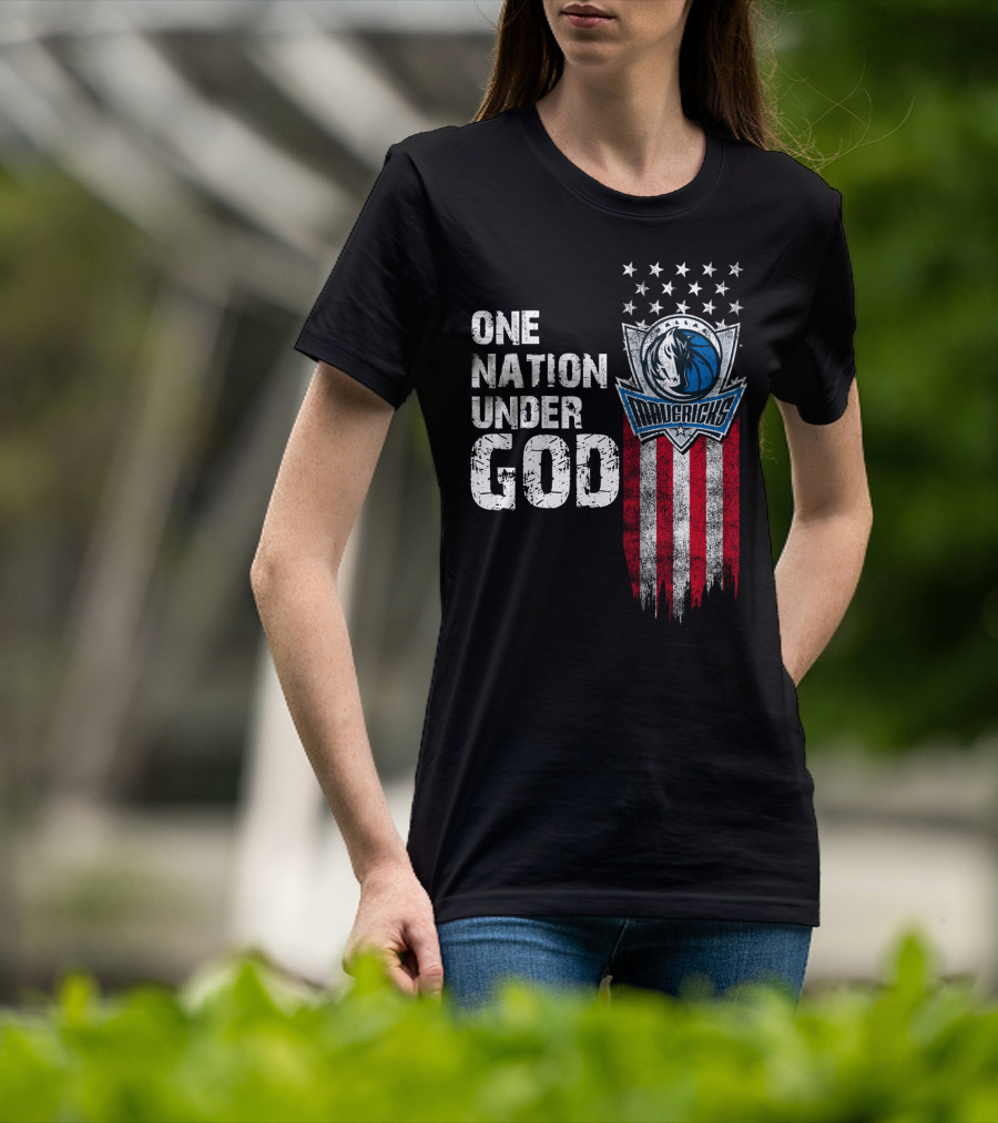 One Nation Under God Dallas Mavericks T-Shirt
