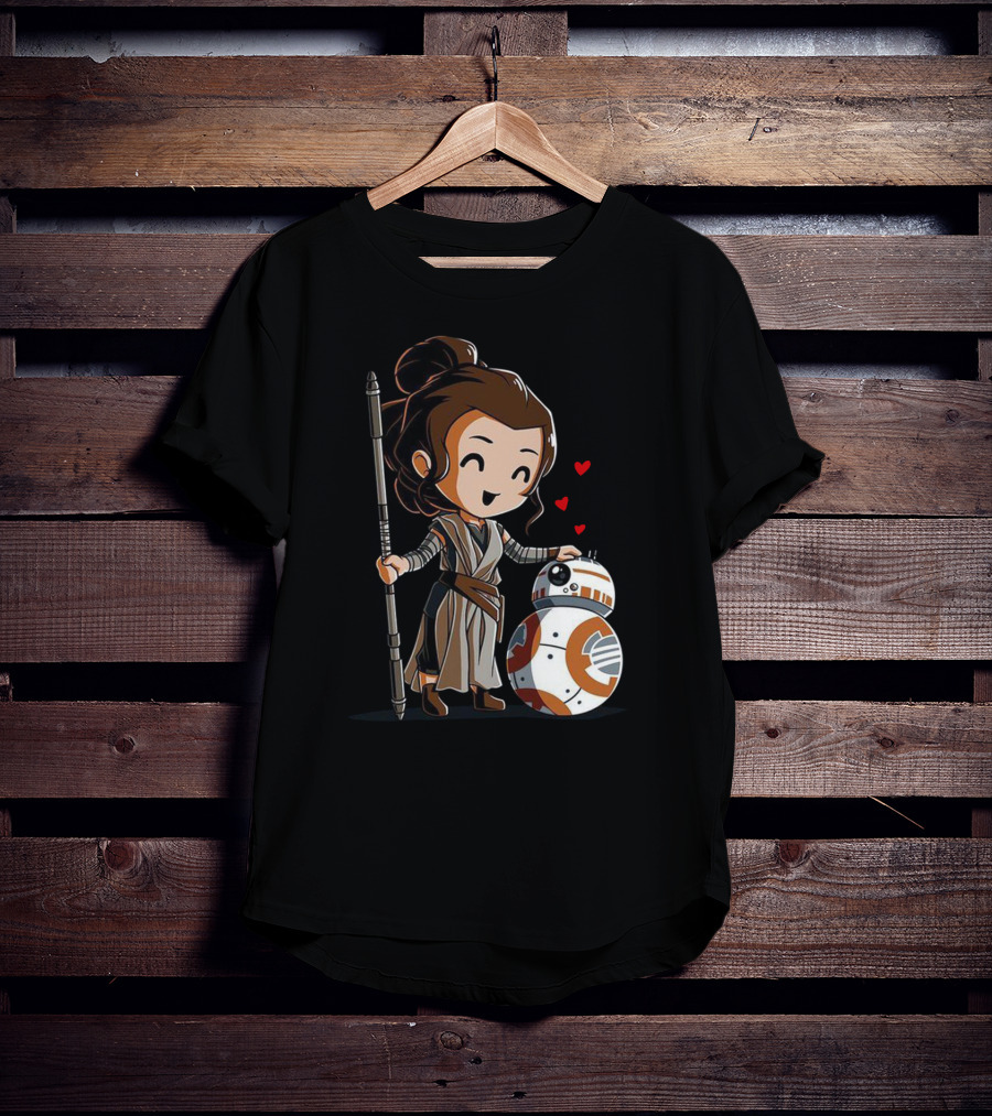 Rey Bb-8 Hearts T-Shirt