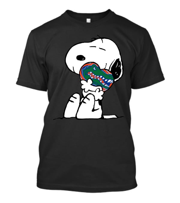 Snoopy Holding Florida Gators Heart T-Shirt