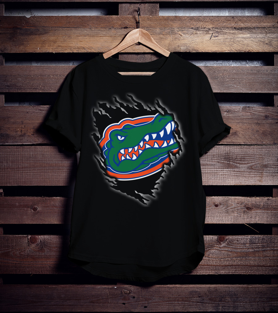 Florida Gators Ripped Claw Mark Gator T-Shirt