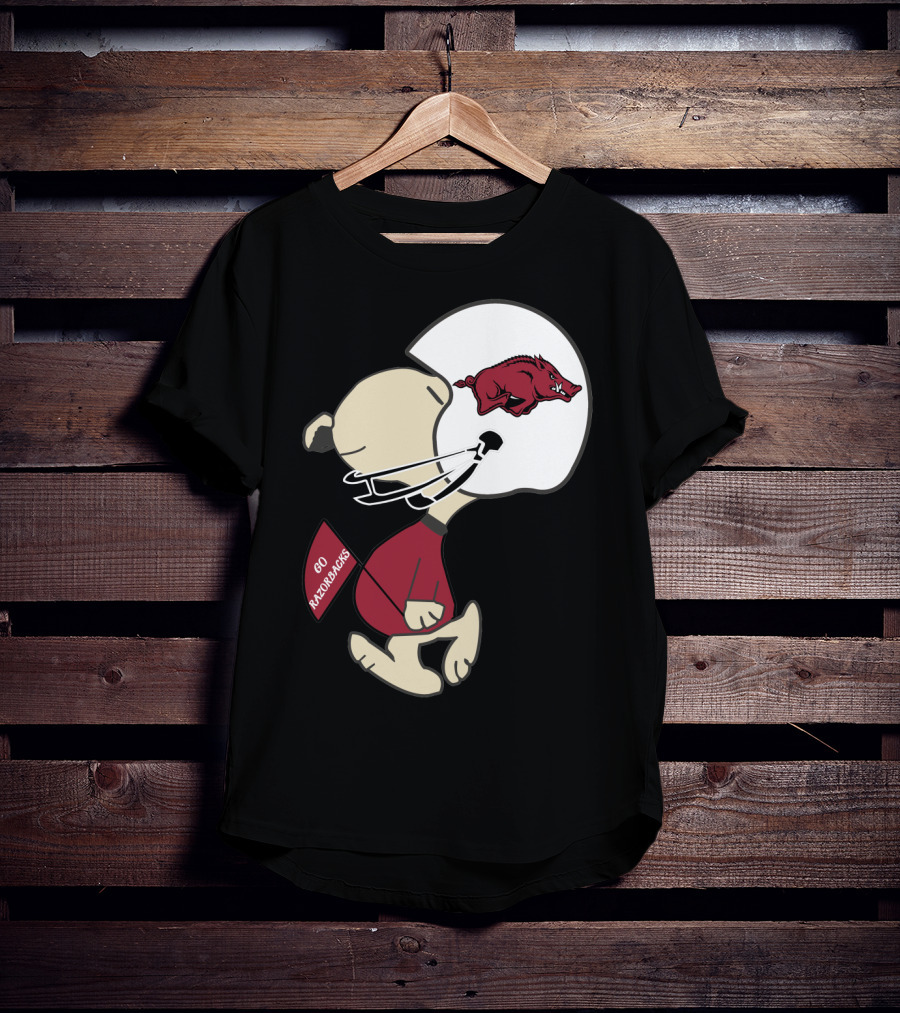 Go Razorbacks Arkansas Razorbacks Helmet Character T-Shirt