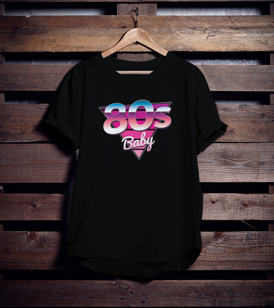 80s Baby Retro Triangle Gradient 764263 T-Shirt