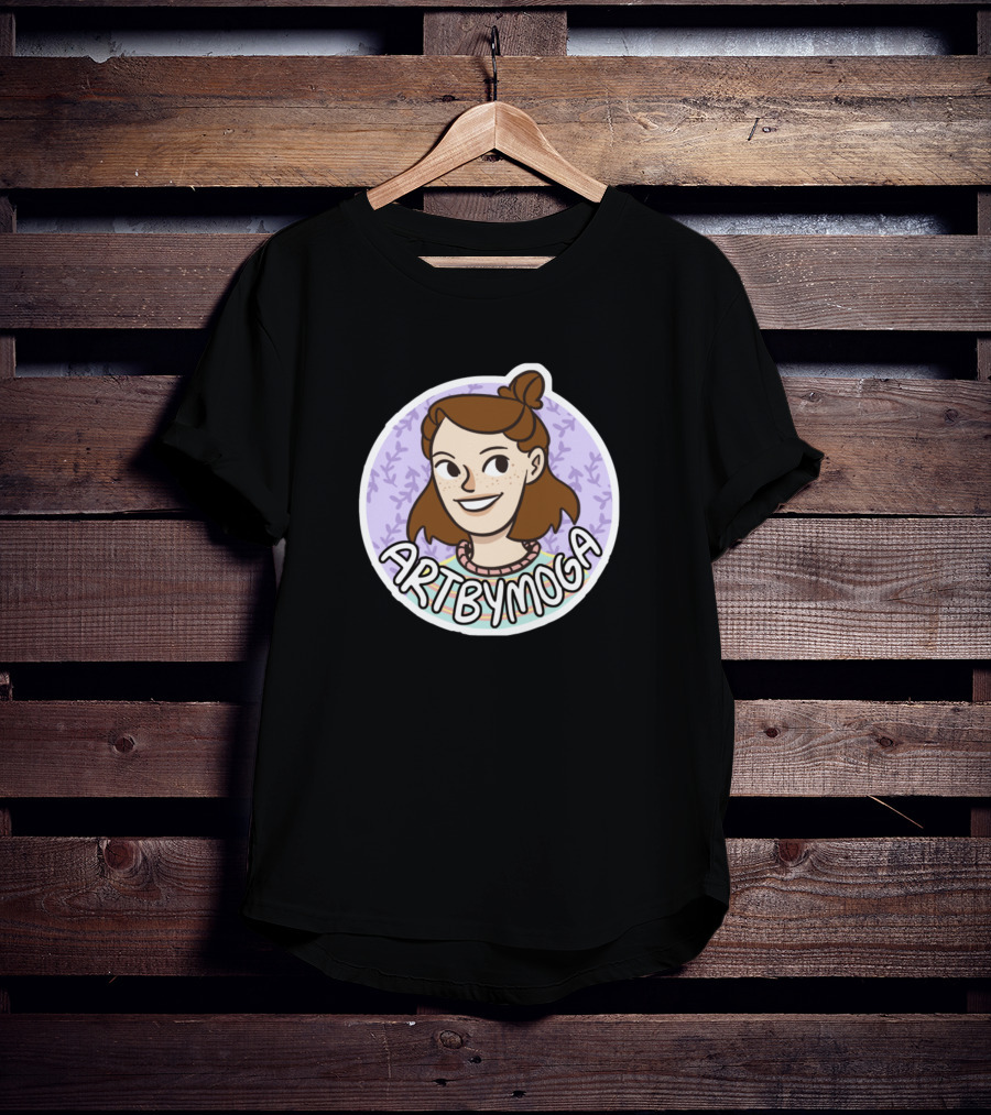 Artbymoga Pocket Sized Cartoon Character Illustration 784209 T-Shirt