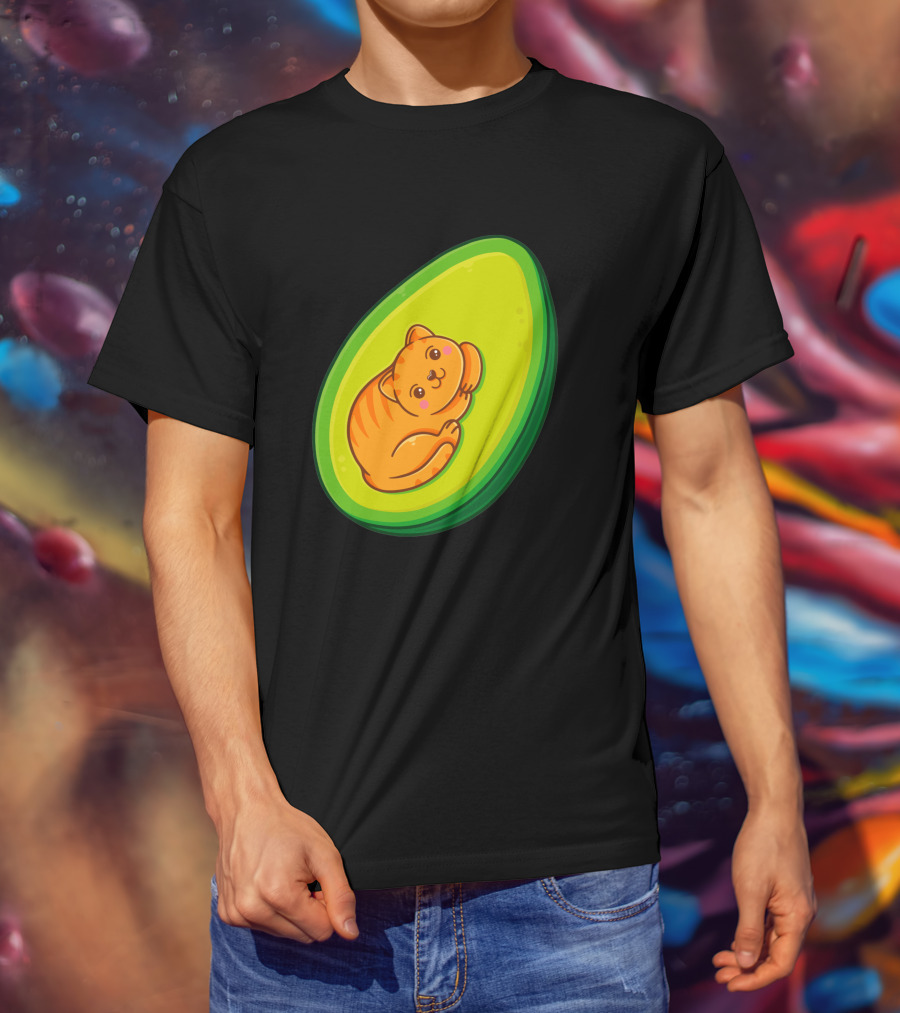Avocato Cute Cat In Avocado 1635797 T-Shirt